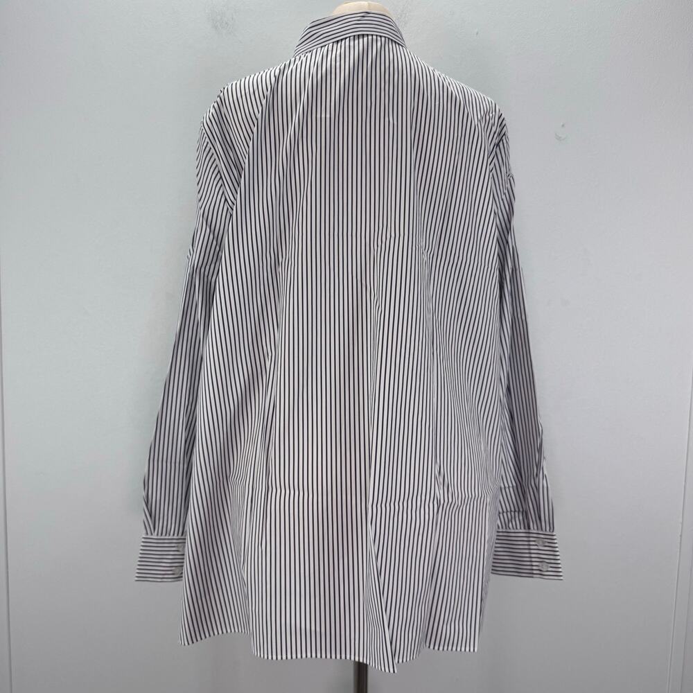 NWT Marina Rinaldi Cotton Poplin Button Up Shirt " KARMA HAS NO DEADLINE " US 20 - Picture 4 of 9